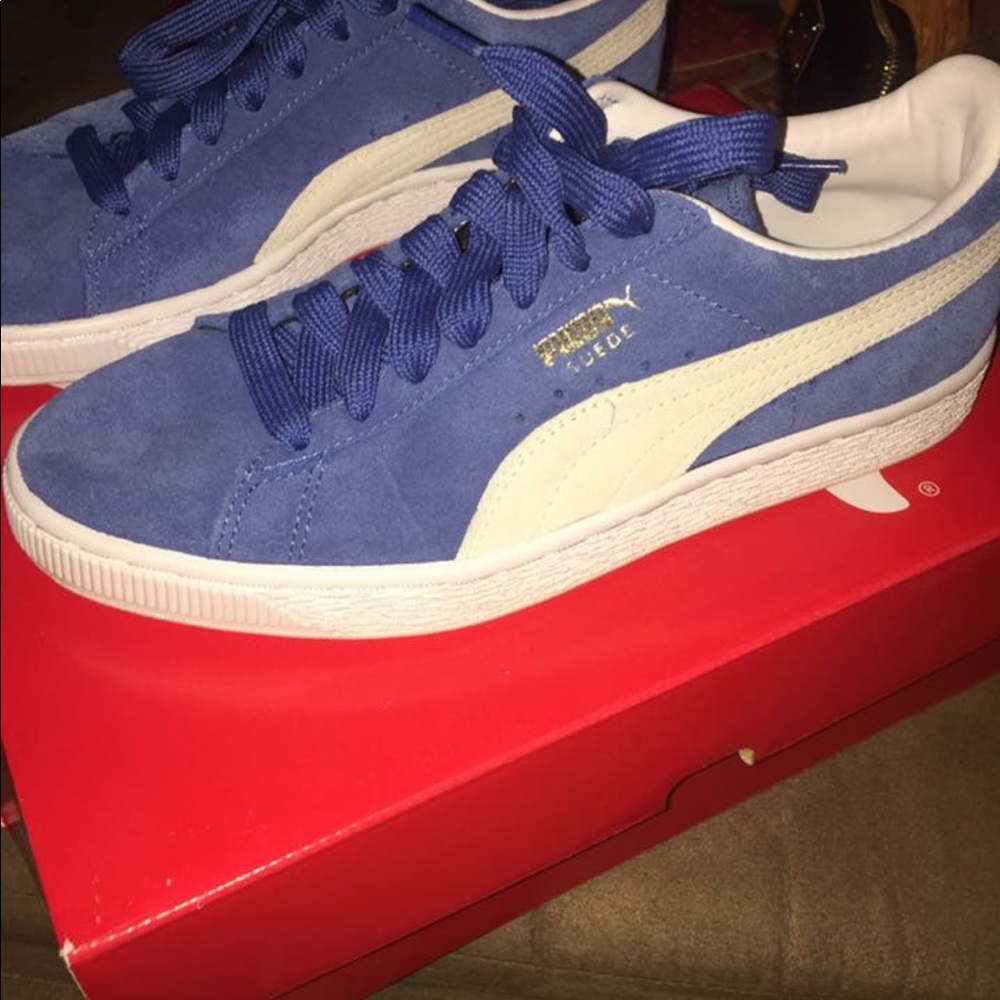 Puma blue sneakers